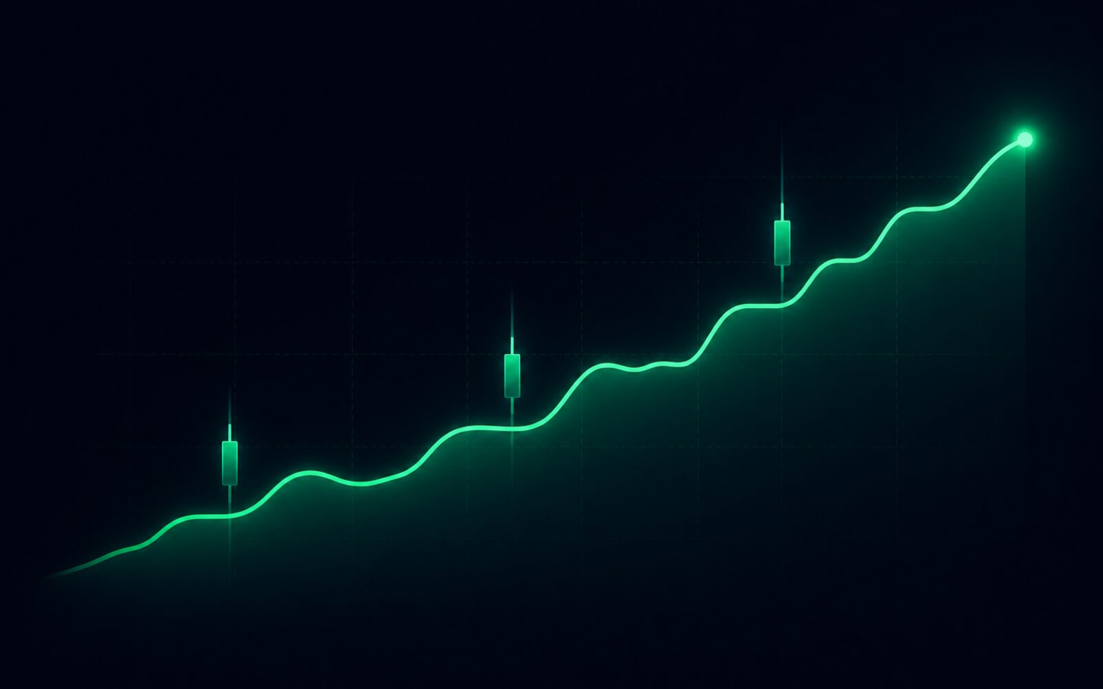 Minimal abstract market chart
